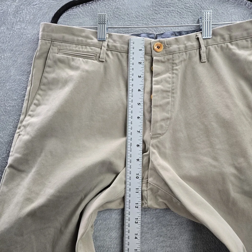 Banana Republic Men Pants 33x30 Beige Vintage Straight‎ Button 28
